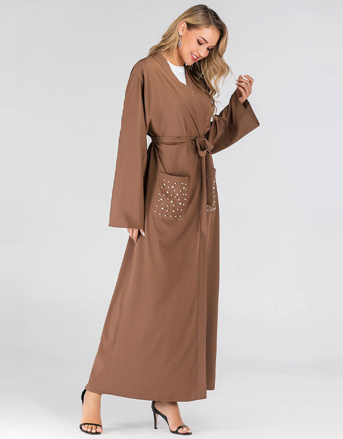 Pearl Pocket Abaya Dress: A Classic and Elegant Style for Muslim Women